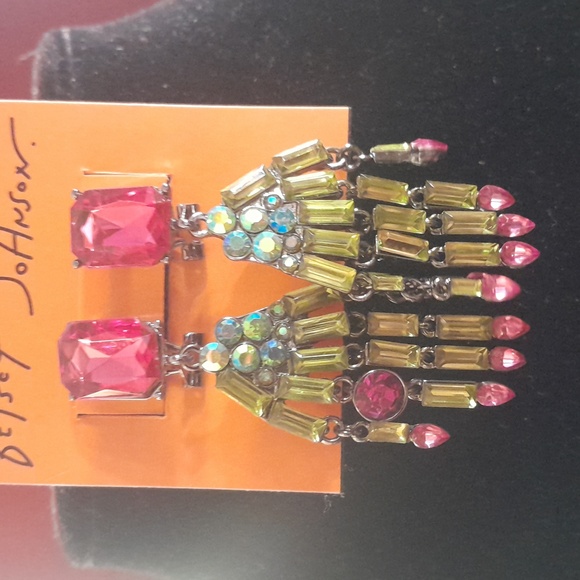 Betsey Johnson Tik Tok Viral Rich Witch Hands Necklace And Earring Set NWT - Picture 3 of 6